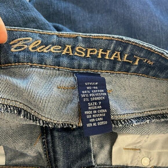 Blue Asphalt Skinny Jeans Size 7 - Picture 5 of 5